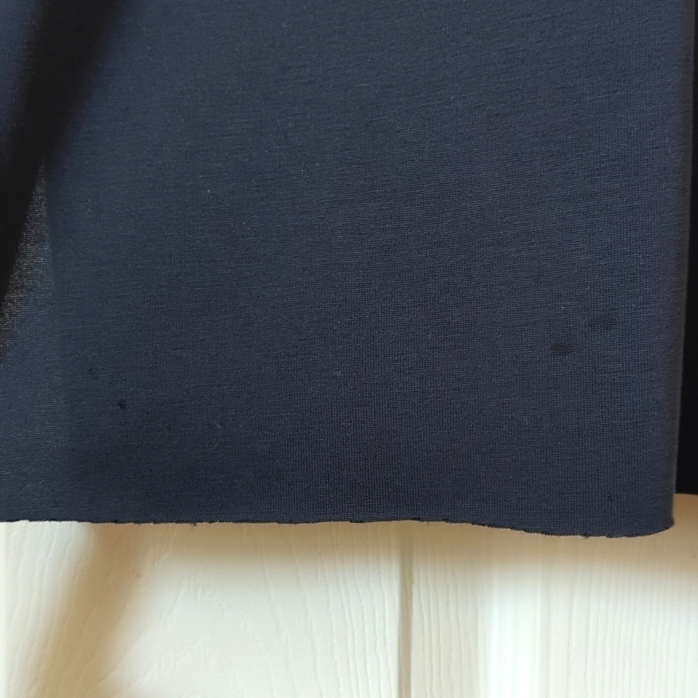 Vince Silky Sleeveless Scoop Neck Tie Front Midi Sheath Dress Coastal Navy M - Picture 10 of 15